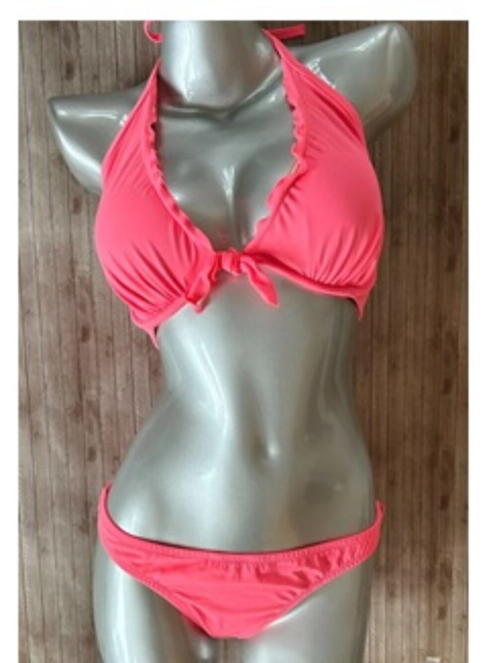 Nwt Victorias Secret Capri Ruffle Swim Bikini Top 38C & Zuma Itsy Bottom 2 Pc Lg